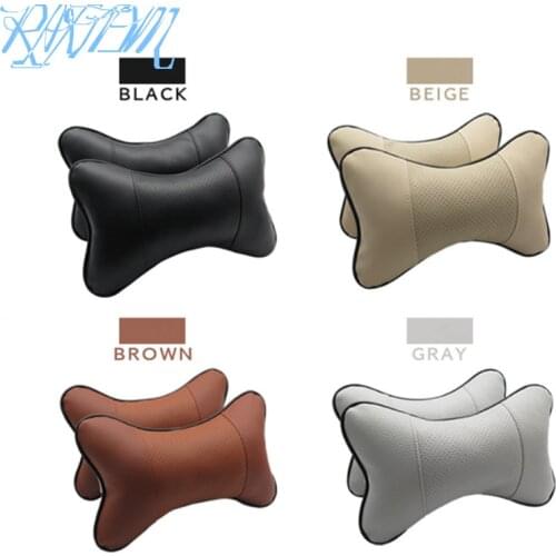2Pcs Car Seat Head Neck Pillow Rest Safety Cushion Support Pillow Headrest Pad For Nissan Juke tiida note Qashqai Murano Versa