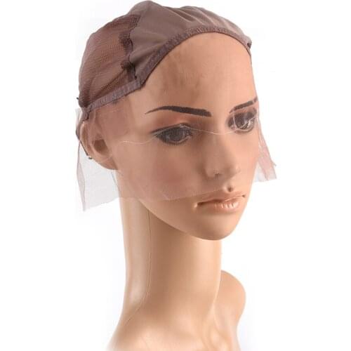 3Colors Hair Net Hairnets Professional Lace Front Wig Caps For Making Wigs With Adjustable Strap Weaving Cap Tools