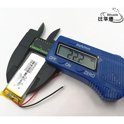 5pcs/lot 3.7V 500mAH 502248 Polymer lithium ion / Li-ion Rechargeable battery for DVR,GPS,mp3,mp4