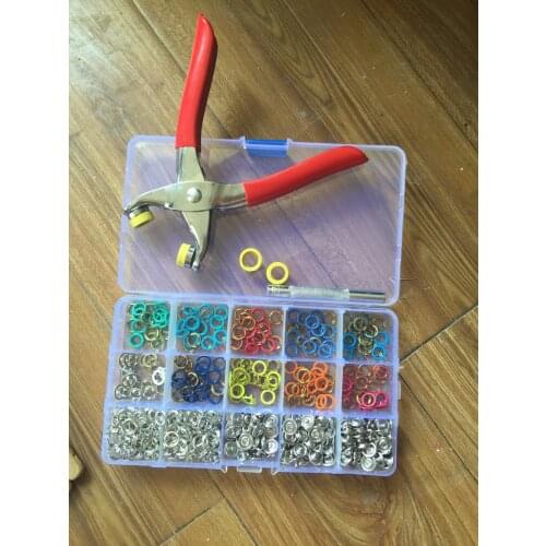 9.5mm 200 Prong Ring Press Studs Snap Fasteners Poppers Dummy Clip Pliers inBox
