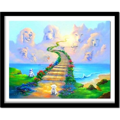 Diamond Painting Cross Stitch Scenic DIY Diamond Embroidery Kits Pattern Rhinestones Diamond Christmas Decorations