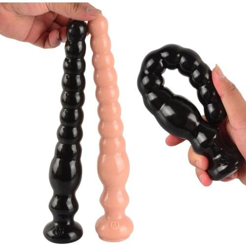 Anus Backyard Beads Super Long Anal Balls Anal Plug with Suction Cup G Spot Prostata Massage Butt Plug Sex Toys Men Women Adult