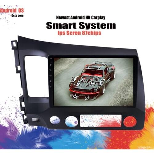 Android 10.0 2Din 10.1" Car Radio Octa-Core WiFi Multimedia Player For Honda Civic 2006 2007 208 2009 2010 2011 Tape Recorder