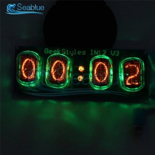 DIY Micro USB In12 In-12 PCBA Glow Tube DIY Retro Clock Module Beautiful Gift No Tubes