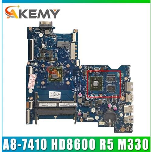 For HP 15-AF Laptop Motherboard ABL51 LA-C781P 813971-501 With A8-7410 CPU HD 8600 R5 M330 Series 2GB GPU 100% Tested Fast Ship