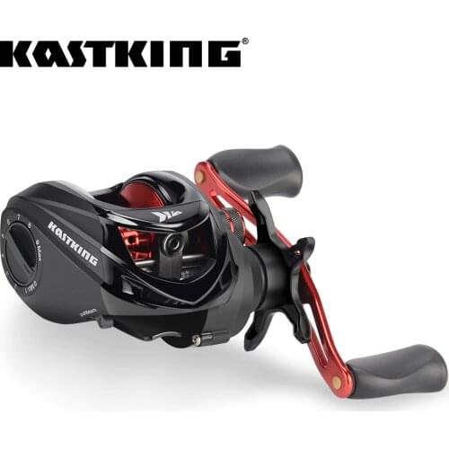 KastKing Brutus Baitcasting Fishing Reel 6.3:1 Gear Ratio Brass Main Gear Shaft Graphite Frame Aluminum Handle Fishing Coil