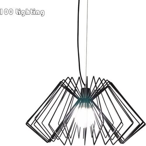 Minimalist Metal LED Pendant lights Cord Pendant Restaurant light Coffee shop Bedroom Pendant lamp E27 Nordic Hang Light Fixture