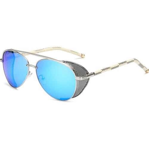 Fashion Steampunk Sunglasses Brand Design Metal Coating Sunglass Women Men Vintage Punk Sun Glasses UV400 Shades Oculos de sol