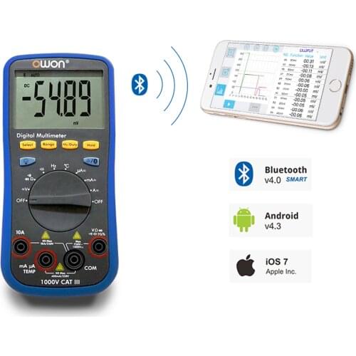 Fast arrival OWON D33 3 3/4 Digits Handheld Digital True RMS Multimeter B33+ B33 PLUS with Bluetooth Multimeter