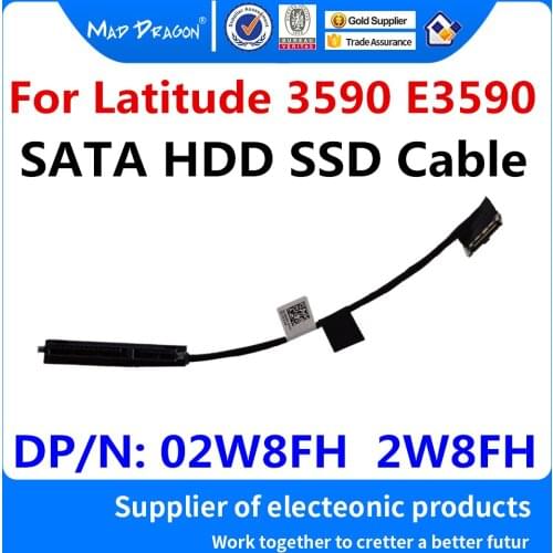 Original HDD Connector Flex Cable SATA Hard Drive SSD Adapter wire For Dell Latitude 3590 E3590 DAL20 02W8FH 2W8FH DC02C00H100