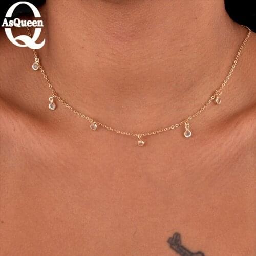 New Fashion Trendy Jewelry Handmade Crystal Water Drop Choker Necklace Gift for Women Girl