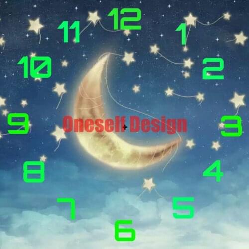 Popular picture of rhinestones clock moon diamond painting full animal dog clock diy frame decoration home diamond mosaic sale