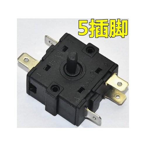 Rotary Switch Electric Room Heater Position 3 Pin 5Pin Selector AC 250V 16A
