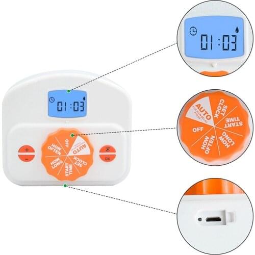 NHBR Sprinkler Timer Water Timer Programmable Garden Hose Feature Timer with Rain Delay Manual Automatic Watering System