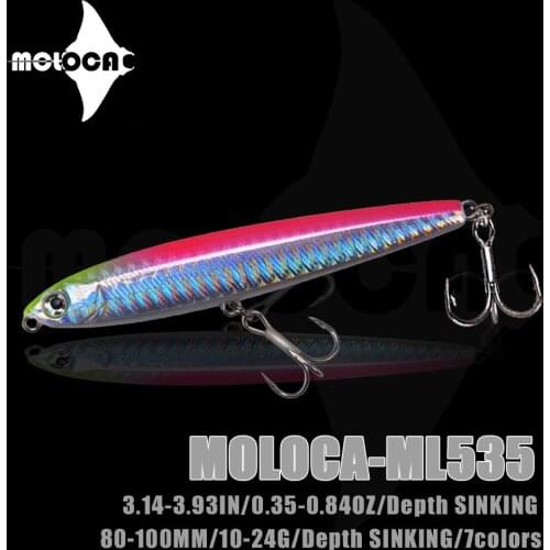 Fishing Accessories Lure Pencil Sinking Weights 10-24g Wobblers Trolling Articulos De Pesca Seabass Fish Isca Artificial Bait