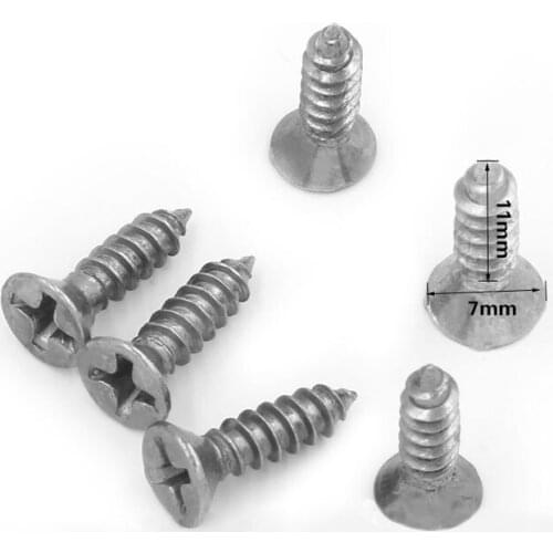 10PCS M3 M4 Stainless Steel Screw Flat Head Phillips Screws Round Head Cap Gray Screw Self-Tapping Screws Furniture Fittings