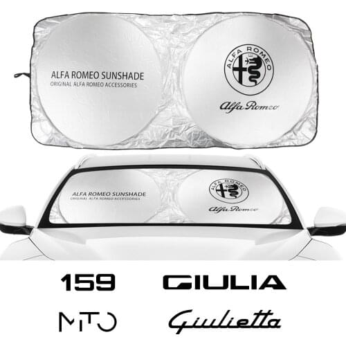 Car Windshield Sun Shade Cover For Alfa Romeo Giulia Giulietta 147 156 159 Mito Stelvio Sportiva Accessories Anti UV Parasol