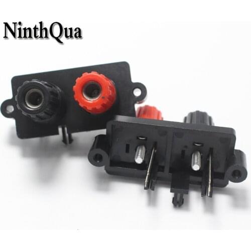 2pcs WP External Banana jack 2Pin Speaker Amplifier Wire Clip Audio Socket WP2-10 2 Pole DIY LED Spring Terminal Switch