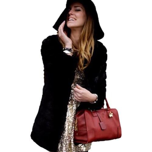 YDTOMM Long Fur Coats