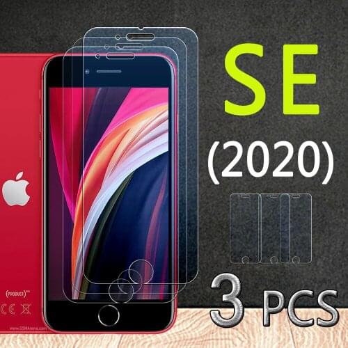 Glass for iphone se 2020 screen protector for iphones iphonese se2020 protective tempered glas s e 2 film 9h 1 to 3 pcs armored