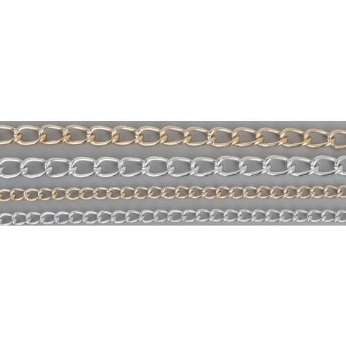 Factory Price Jewelry Chain Antique Silver Gold Plated Aluminum Chain Connector For DIY Making Bracelet Necklace Fashion Chain