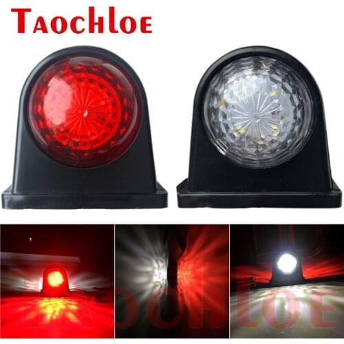 1 Pair Truck Parking Lights 12V 24V LED Position Lamp Trailer Tractor Side Marker Signal Lamp Car Clearacne Lights Red White