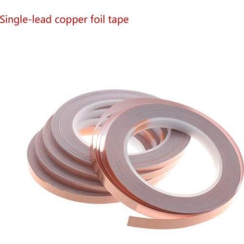 1 roll of 5mmx30m single-lead copper foil tape for repairing copper traces on electronic composite printed circuit boards