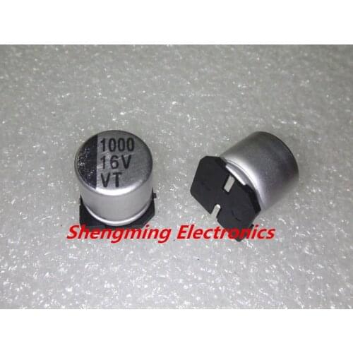 20pcs 1000uF 16V SMD chip Aluminum Electrolytic Capacitor 10x10mm