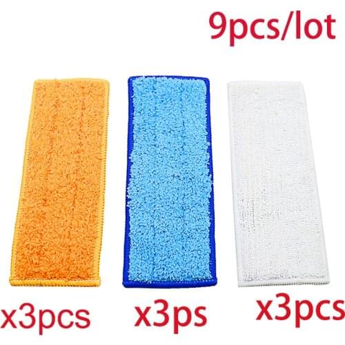 For iRobot Braava Jet 240 241 Cleaner Robots Washable Mopping Pads vacuum cleaner Sweeping Pad Cloth Replacement Parts 9pcs
