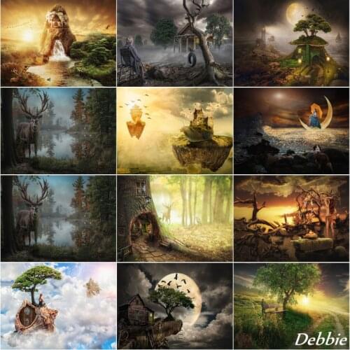 Diamond Painting Abstract Landscape Movie Scene 5D DIY Fairy Tale Cross Stitch Forest Picture Mosaic Embroidery Gift Decoration