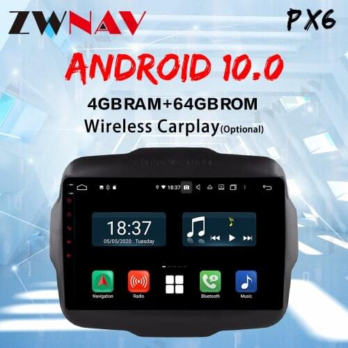 For Jeep Renegade 2015+ 1 Din Android 10 Automotivo Head Unit dsp carplay Auto GPS Navigation Car Radio Dvd Player Stereo