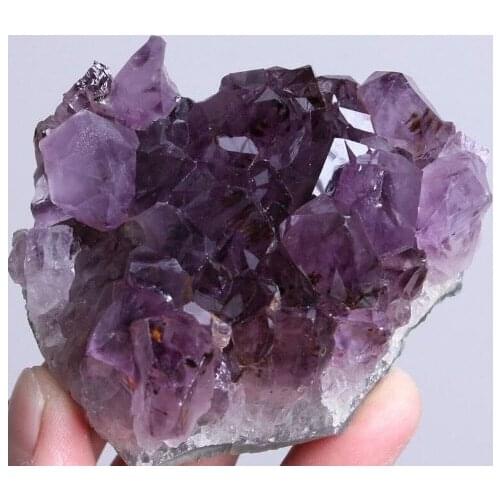 Brazil natural amethyst vug, multiple together gravel, amethyst collection