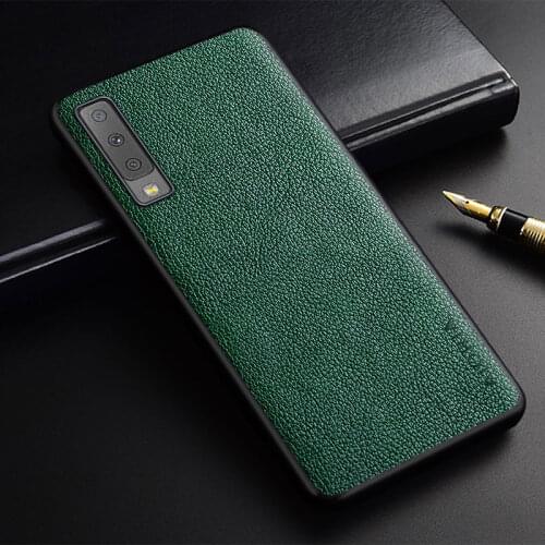 Case for Samsung Galaxy A7 2018 slim premium PU leather funda coque capa Business Style Case Cover for Samsung Galaxy A7 2018