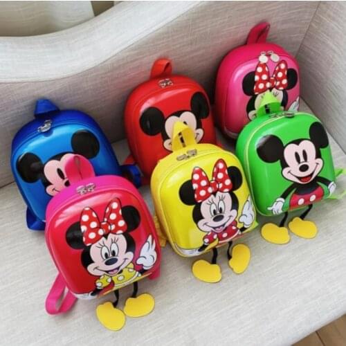 Disney Cartoon Mickey Children School Bags For Girls Boys Kids Backpack Child Book Bag Minnie Princess Schoolbags Mochila Escola