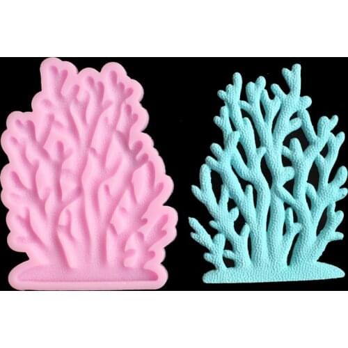 Coral silica gel mold DIY chocolate mold resin aromatic gypsum wax sheet mold