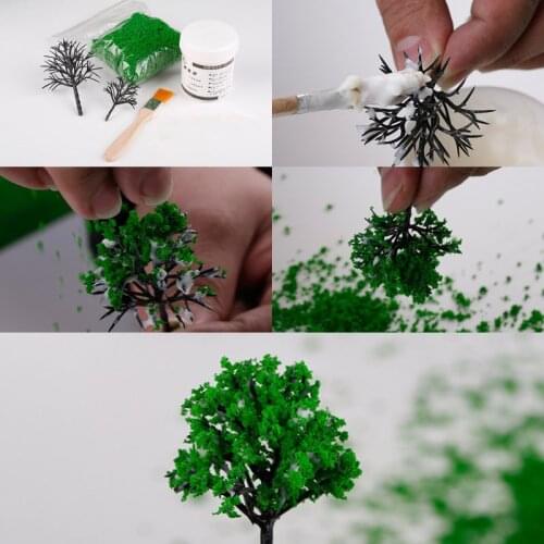 Artificial Grass Powder Miniature Tree Snow Micro Garden Landscaping Decoration Craft DIY Accessories