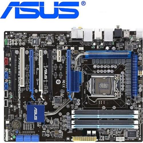 ASUS P7P55 WS Supercomputer Motherboards LGA 1156 DDR3 16GB For Intel P55 Desktop Mainboard Systemboard PCI-E X16 Used AMI BIOS