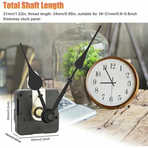 Pendulum Metal Silent Quartz Clock Movement Mechanism -DIY Clock Repair Parts Replacement with Pointer Clock Accessories