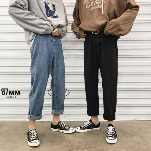 2020 Mens Fashion Cowboy Classic Stretch Slim Fit Jeans Casual Skinny Pants Loose Blue Biker Denim Trousers Plus Size M-2XL