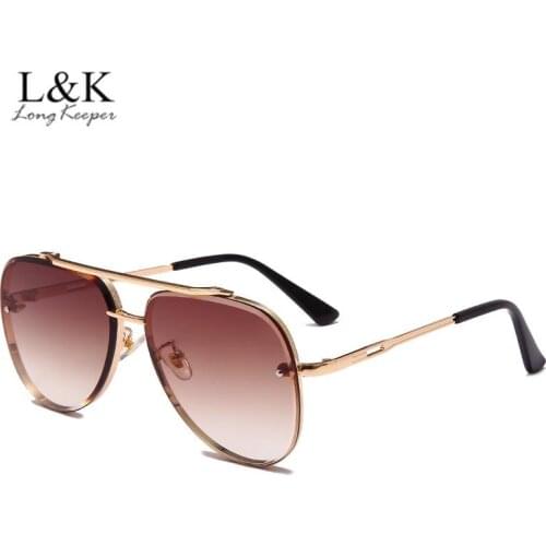 New Fashion Classic Pilot Sunglasses Men Women Vintage Metal Gradient Sun Glasses Male Anti-UV Driver Goggles oculos masculino