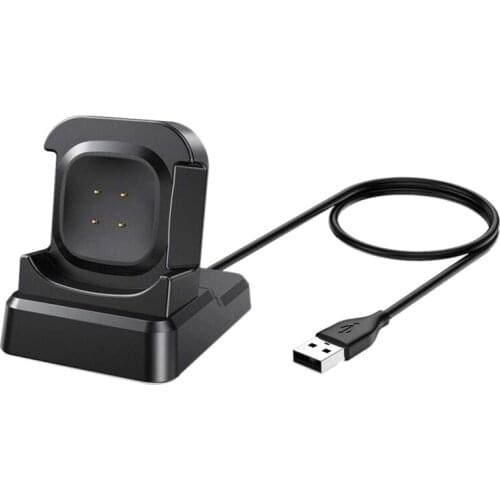 Smart Watch Charger Stand Charging Cable Cradle Station Base with 4.2Ft USB Cord Replacement for Fitbit Sense/Versa 3