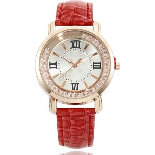 Pop Sale Vogue Leather Women Watches Quicksand Ball Casual Ladies Dress Wristwatch Relogio Feminino Clock Quartz Watch Nice