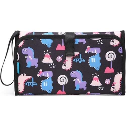 Portable Baby Diaper Pad Multifunctional Foldable Waterproof Diaper Changing Bag 54DA