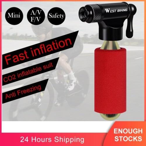 Portable Bicycle Pump Mouth Carbon Dioxide Bicycle Pump Nozzle CO2 Inflatable Tube Mountain Bike Road Bike Riding Equipment