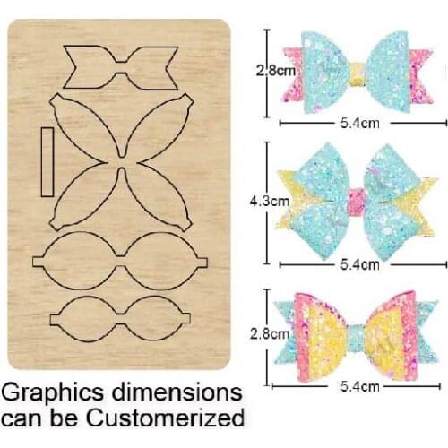 Bow cutting dies new die cut &wooden dies Suitable for common die cutting machines on the market 3 Type