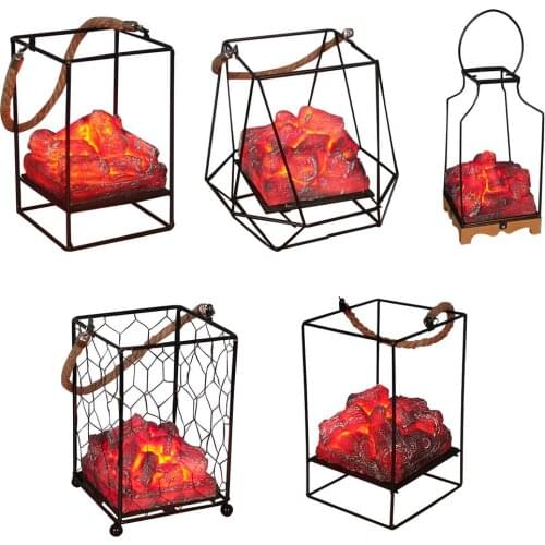 Christmas Flame Lamp Simulation Fireplace Light Fake Flame LED Decor Artificial Flame Lamp For Living Room Home Christmas Decor