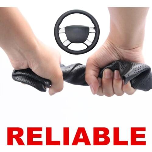 Hand stitched Black PU Artificial Leather car Steering Wheel Cover for Ford Kuga 2008-2011 Focus 2 2005-2011 C-MAX 2007-2010