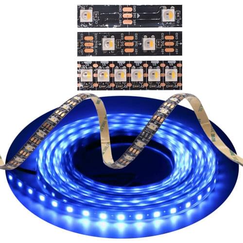 SK6812 RGBW (Similar WS2812B) 4 in 1 Led Lights 30/60/144 Leds/Pixels/m Individual Addressable Led Strip IP30/65/67 DC5V