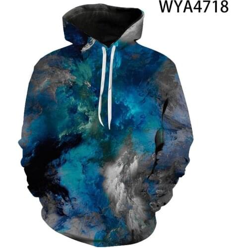 3D Hoodies Galaxy Colorful Clouds Sweatshirt Men Women Children Cloud Cool Print Starry Sky Coat Boy Girl Kids Pullover Clothing