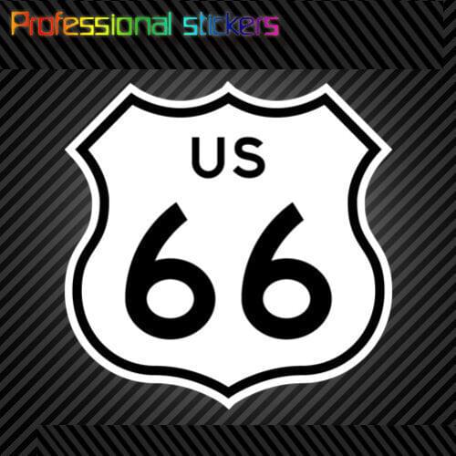 US Route 66 Sticker Die Cut Decal Self Adhesive Vinyl Highway #3 for Car,RV,Motorcycle,Laptops,office Supplies